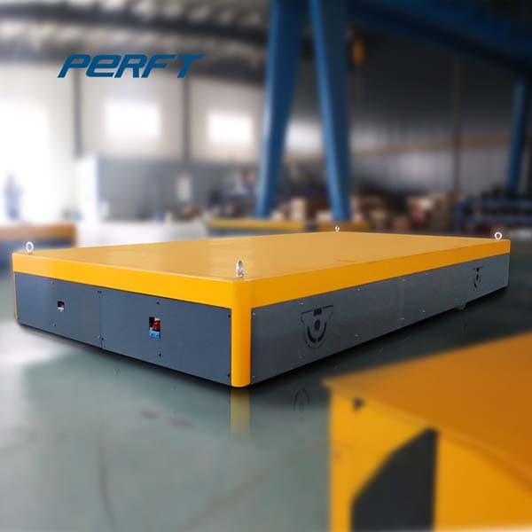 motorized rail transfer trolley for foundry plant